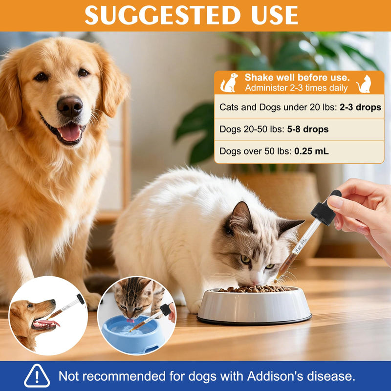 Seizure Guardian for Dogs and Cats, Herbal Nervous System Support with Skullcap, Passionflower, Wild Oat & Ashwagandha – Helps with Occasional Shaking & Muscle Tension, Easy Touse - 59 mL