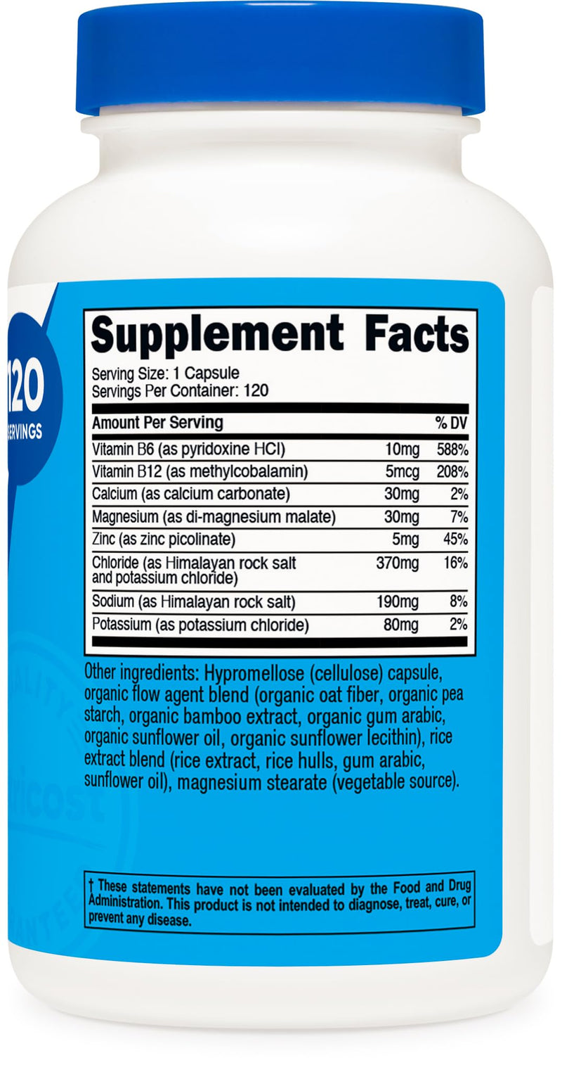 Nutricost Electrolyte Complex Advanced Hydration (120 Capsules) - 8 Hydrating Electrolytes & Vitamins, Gluten Free, Non-GMO, Vegetarian (Pack of 2) 120 Count (Pack of 2)