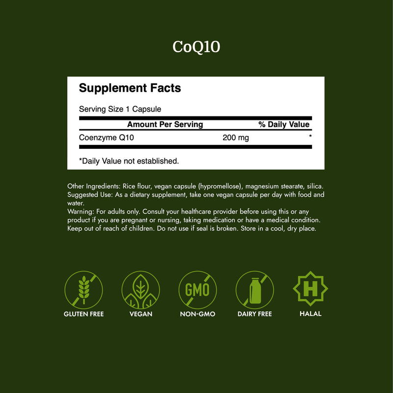 Swanson CoQ10 Cardiovascular & Cellular Energy, 200 mg, 90 Vegan Capsules | For Heart-Health-Conscious Adults Seeking Antioxidant Support, Enhances Cellular Energy and Physical Performance, Non-GMO 90 Count (Pack of 1)