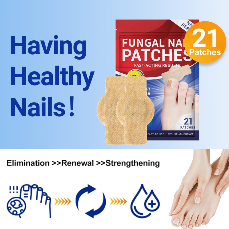 Toenail Fungus Treatment Extra Strength - 21 Pcs Fungal Nail Patches, Foot Nails Repair & Strengthen Patches for Women & Men (1 Count (Pack of 21)) 1.76 Ounce (Pack of 1) - BeesActive Australia