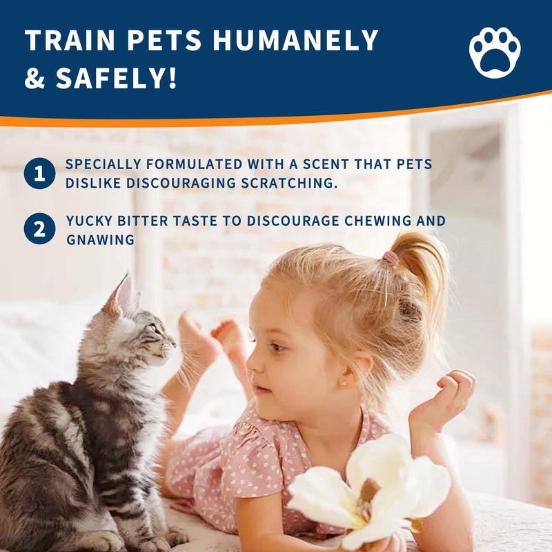 Cat Deterrent Spray: 200ML Cat Repellent Indoor for Cat and Kitten, Cat Scratch Deterrent for Furniture, Effective Cat Repellent Spray Training Aid for Furniture, Curtains, Sofas, Indoor & Outdoor - BeesActive Australia