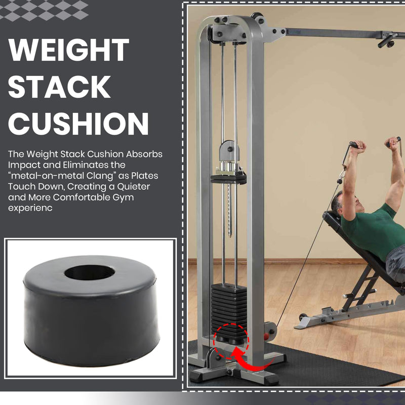 Weight Stack Guide Rod Spacer Cushion 3108001 for Home Gym Fitness Equipment - Durable High-Density Rubber for Exercise Equipment, Impact & Noise Reduction, Life Fitness Compatible