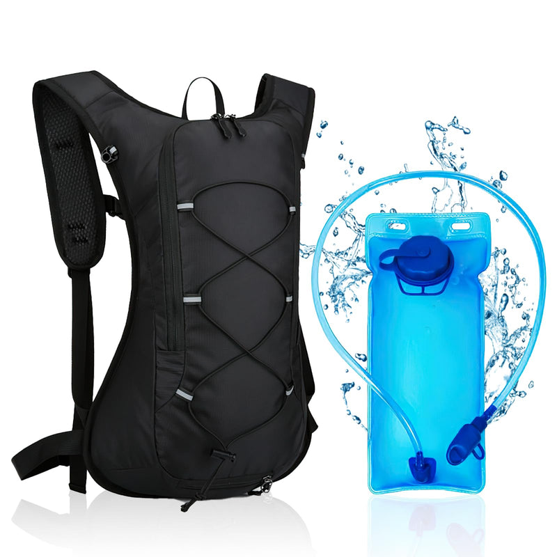 Hydration Backpack, Cycling Backpack Outdoor,Lightweight Hydration Pack with 70 oz 2L Hydration Bladder, Water Backpack for Running, Hiking, Cycling, Climbing, Camping, Biking