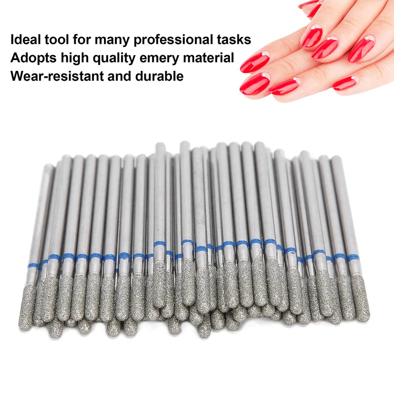 50pcs Portable Nail Drill Bits, Dead Skin Removal Nail Grinding Polishing Head Nail Polisher Accessory for Household, Nail Art Shop (M-41.25) - BeesActive Australia