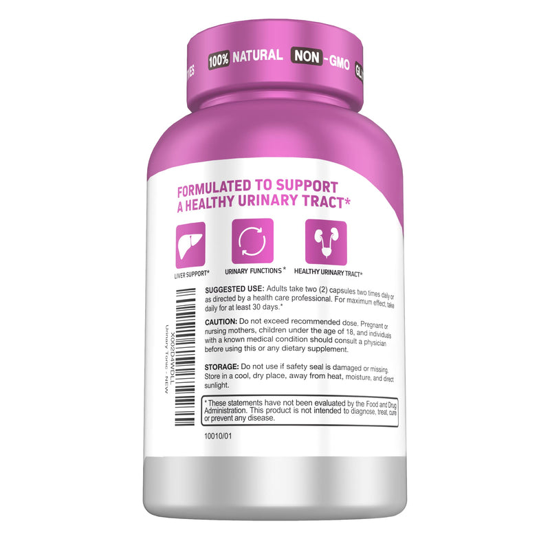 Herbtonics Fast Acting Urinary Tract Cleanse Treatment | Formula UTI with 36 mg PAC | Medical-Grade Cranberry Supplement for Urinary Tract Support (60 Count (Pack of 1)) 60 Count (Pack of 1)
