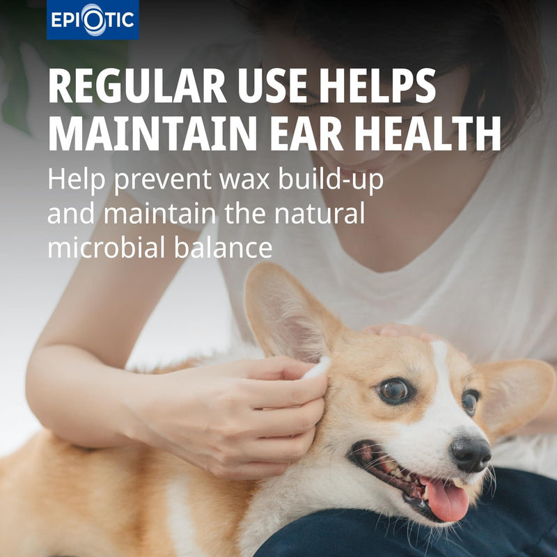 Virbac EpiOtic Cat and Dog Ear Cleaner Solution - Antibacterial and Anti-fungal Dog and Cat Ear Cleaner - 60ml