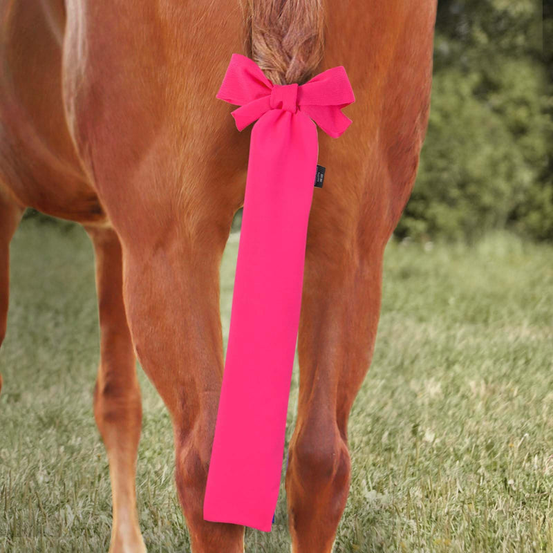 Harrison Howard Stretchy Tail Bag Breathable Horse Tail Guard Slip on Design Protect Horse Tail 2 Strand Closure Straps Keep Tail Clean & Protected 22" L Length Makes Grooming Easy-Light Pink Light Pink - BeesActive Australia