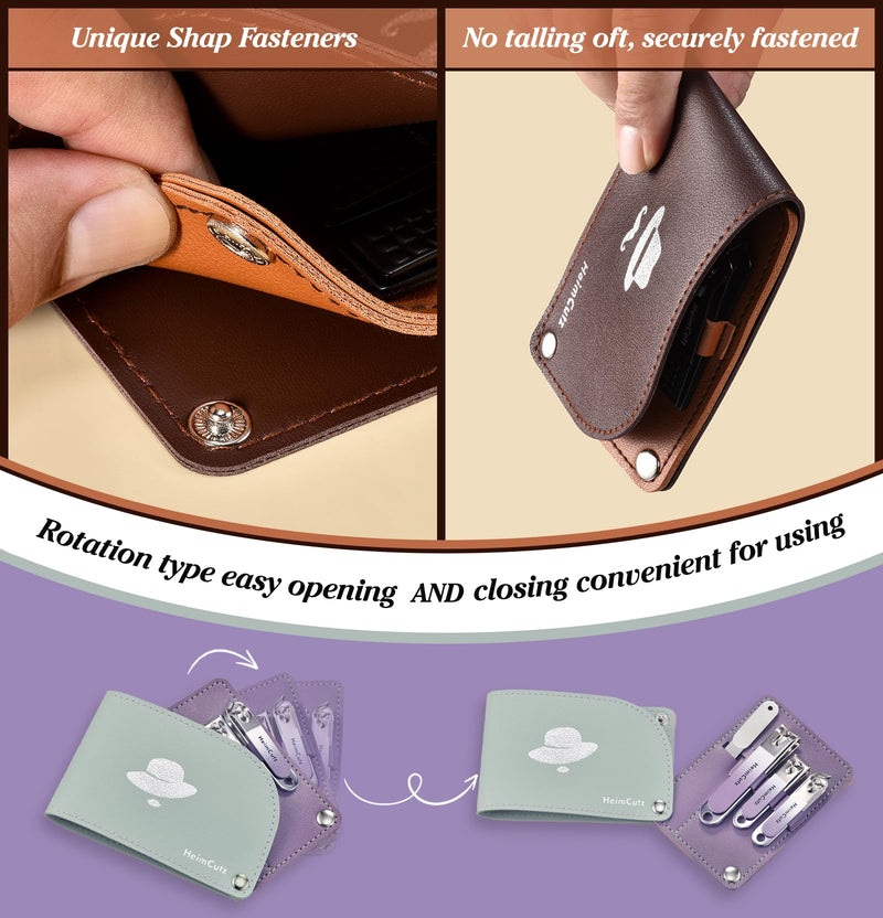 Toenail and Finger Nail Clippers Set: Separate Personal Nail Cutter Set for Men and Women, Travel Fingernail & Toe Nail Trimmer kit for Adult, Ideal for Wedding Gifts and Engagement Gifts for Couples black - BeesActive Australia