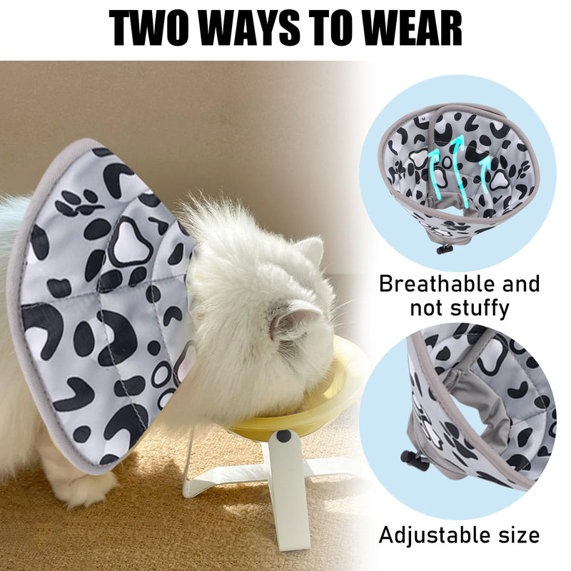 BDSHUNBF 2 pieces cat neck collar, soft cat recovery collar, foldable protective collar kitten, prevents licking, after surgery and injuries for cats - BeesActive Australia