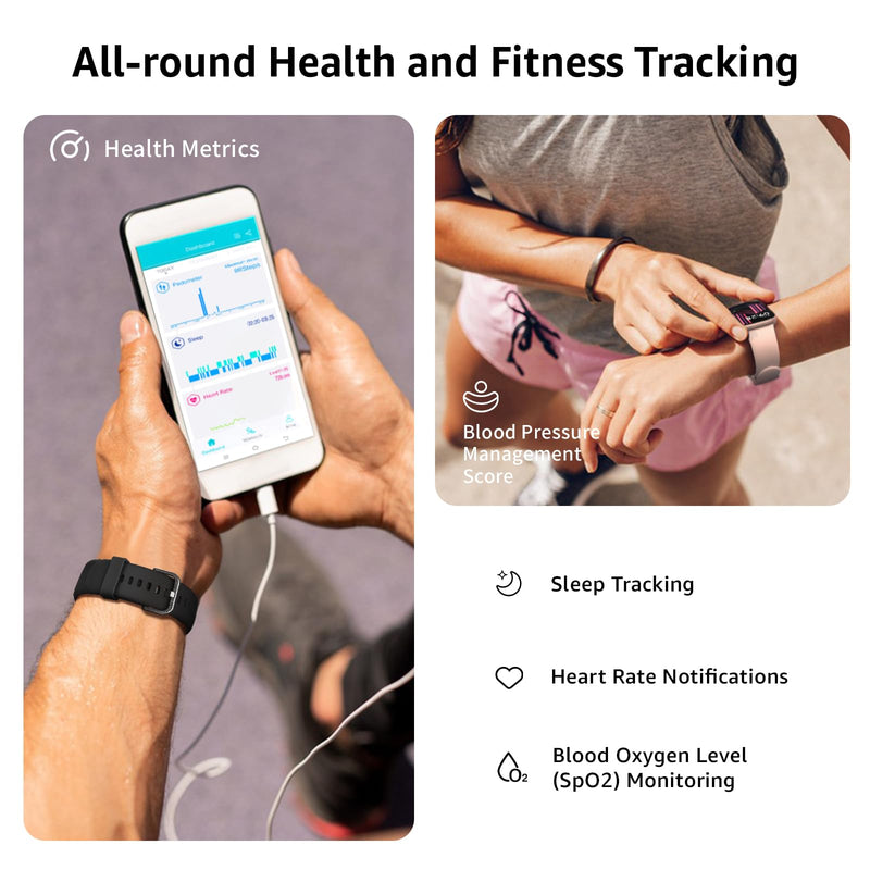 Smart Watch for Men Women Answer/Make Call, 1.85" Smartwatch, Fitness Watch with Heart Rate Blood Pressure Sleep Monitor, 140+Sports, IP68 Waterproof Step Counter Watch Compatible with Android IOS Pink - BeesActive Australia