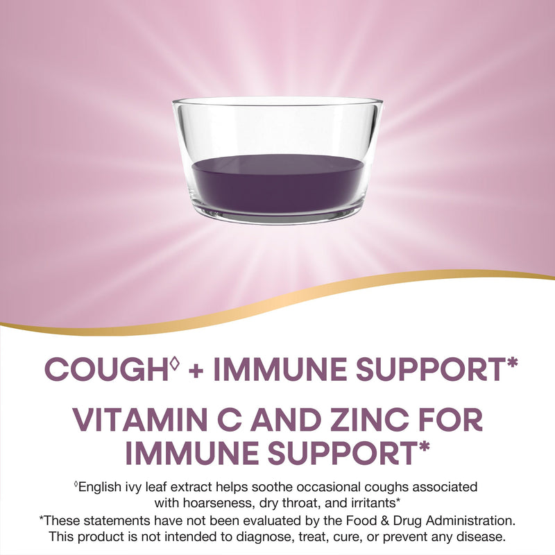 Nature's Way Sambucus Cough + Immune* Elderberry Syrup, Honey, 4 Fl Oz | 4 Fl Oz, Soothes Coughs Associated with Hoarseness, Dry Throat, and Irritants* Vitamin C, Zinc, Organic Honey