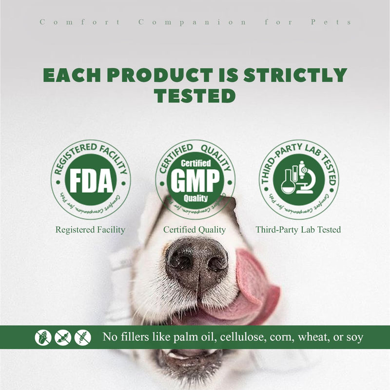 Dog Allergy Chews 200ct, Dog Allergy Relief Chews Coat Supplement for Itchy Skin Paw Licking, Probiotics for Large Dogs with Colostrum Omega-3 Turmeric Immune Supplement Chicken 200 Chews
