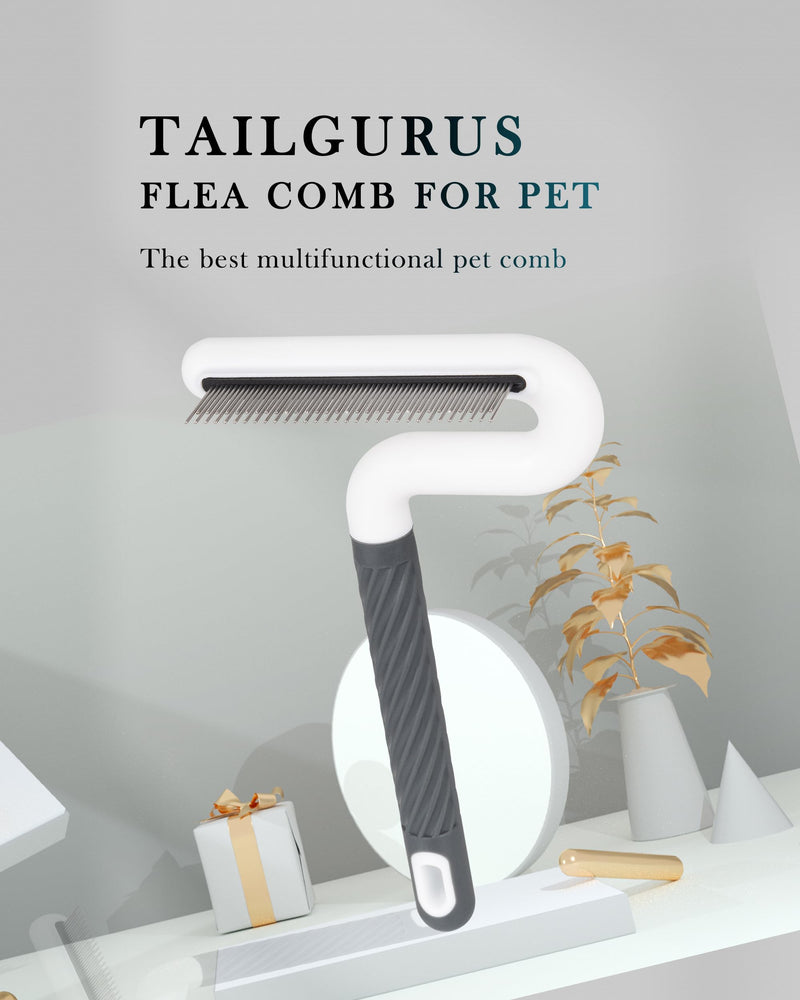 Flea Comb, TailGurus Effective Flea Comb for Cats & Dogs - Shedding Brush for All Pets - Long Hair Friendly - Durable - Versatile & Safe - Durable, Safe & Versatile - Portable, Pet-Friendly(TG2038) - BeesActive Australia
