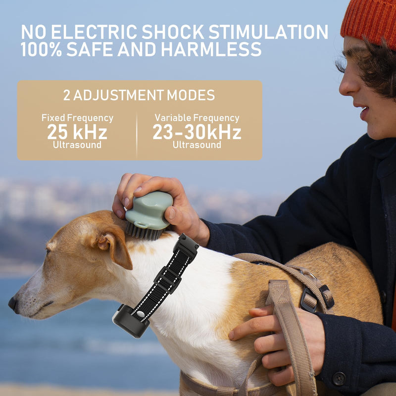 Sivomens Ultrasonic Bark Collar, Rechargeable Smart Anti Barking Collars for Dogs, Adujustiable Dog Training Collar Auto Bark Detection for Small Medium Large Dogs - BeesActive Australia