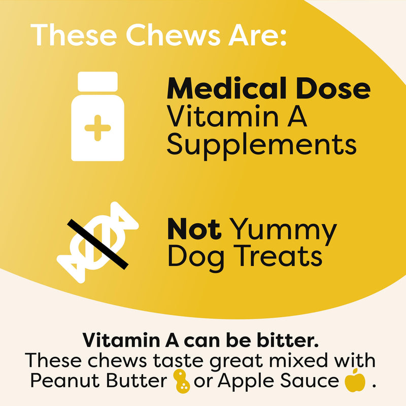 Hair Skin & Nails Dog Pet Chews | Medical-Strength Vitamin A Retinol & B3 Niacinamide | Omega 3 EPA | Super Nutrients to Boost Skin Health & Prevent Irritation | Food Allergy Safe | 90 Count - PawsPlanet Australia