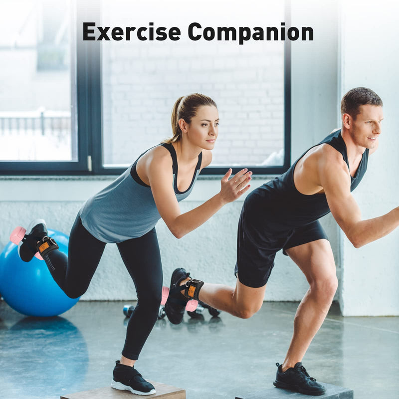 Ankle Straps for Dumbbells Weights and Cable Machines, Dumbbell Foot Attachment, Tibialis Trainer, Ankle Straps for Weight Lifting, Leg Extensions for Women and Men Black 2PC