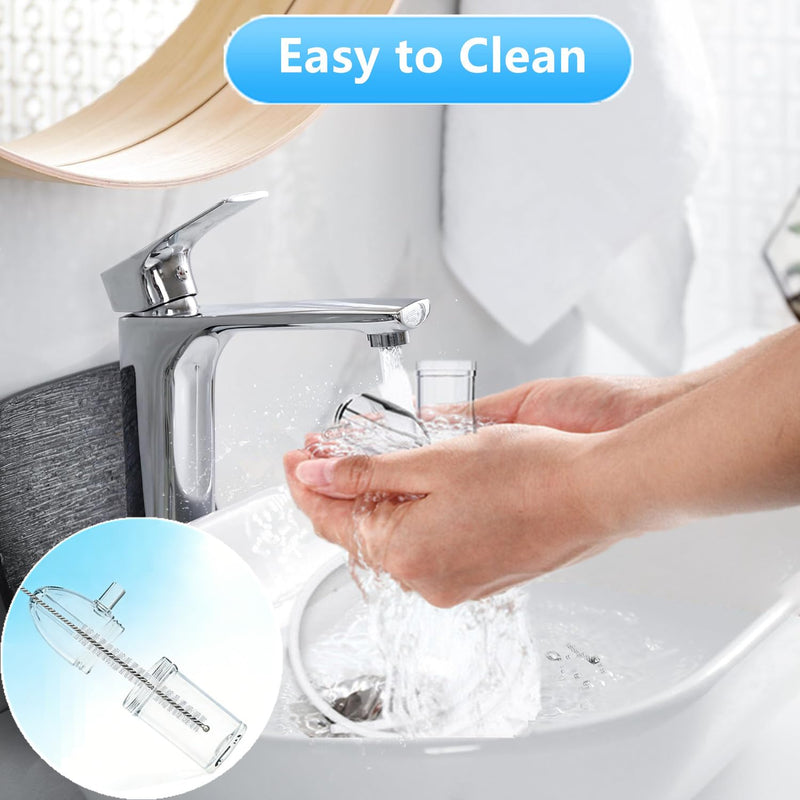 Nasal Aspirator for Baby, Baby Nose Sucker, Booger Sucker with Hand Pump and Non-Invasive Tip to Clear Clogged Passages and Boogers (Translucent White, Standard) Translucent - BeesActive Australia