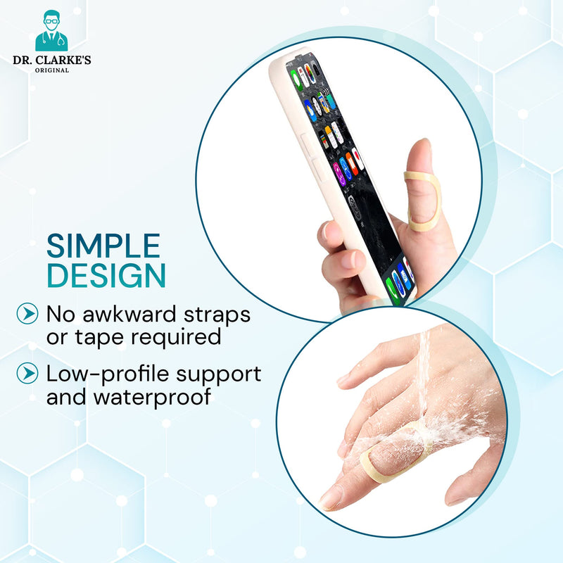 Dr. Clarke's Original Wishbone Finger Splints - Size 3, 4, 5 - 3 Pack - Finger Splint, Thumb Splint, Trigger Finger Splint For Thumb, Middle, Pinky or Ring Finger - Finger Hand Brace for Arthritis, - BeesActive Australia