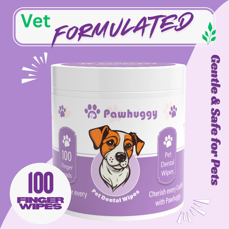 Pet Dental, Ear & Eye Cleaning Wipes for Dogs & Cats – 300 Total Finger Wipes (100 Dental + 100 Ear + 100 Eye) – Teeth Cleaning Toothpaste Alternative, Tear Stain Remover & Gentle Ear Cleaner