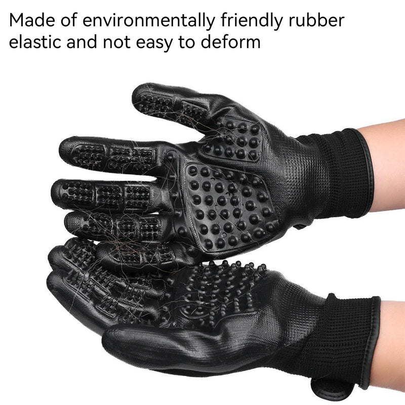 Grooming gloves for dogs and cats, pair of gloves for grooming pets and horses, for removing excess dog and cat fur - BeesActive Australia