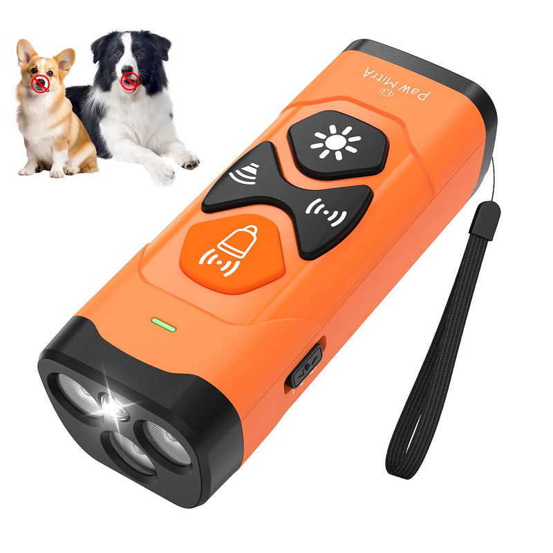 2025 Ultrasonic Dog Bark Control Device | Rechargeable Anti Barking Device with 35FT Long Range, No Shock Humane Dog Trainer, One Button Bark Deterrent for Indoor & Outdoor Training
