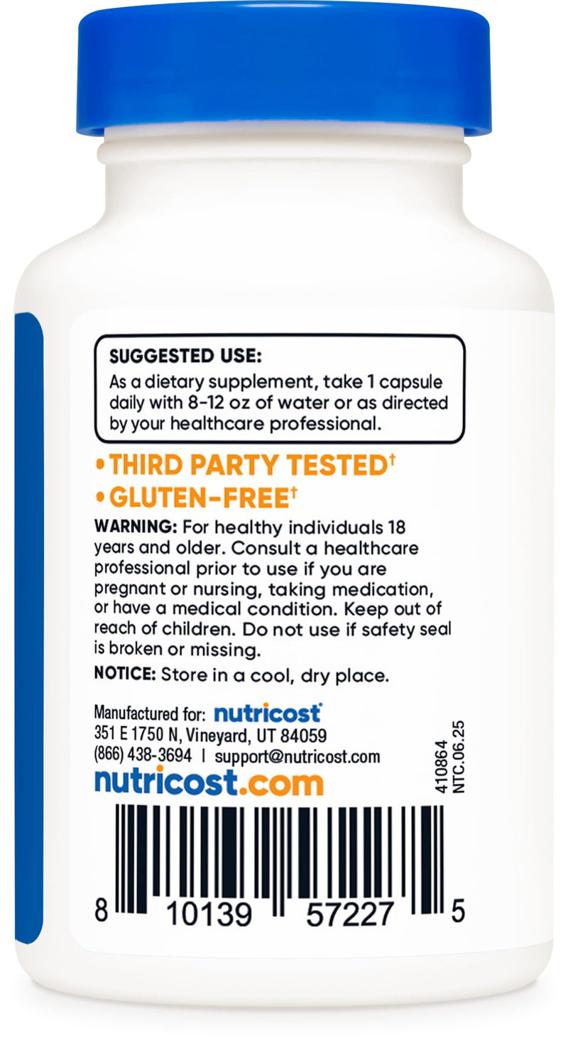 Nutricost PQQ (Pyrroloquinoline Quinone) 20mg, 60 Capsules - Vegetarian Capsules, Non-GMO, Gluten Free (Pack of 2) 60 Count (Pack of 2)