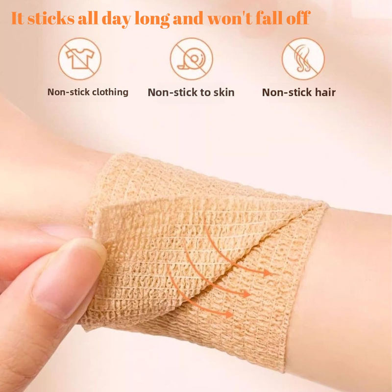 48 Rolls Self Adhesive Bandage Wrap, Vet Wrap 2 Inch for Horses Dogs Wounds Care, Self Sticking Elastic Bandage Wrap Tape for Wrist, Ankle, Sports, Tatto (Brown) Brown-48 Rolls - BeesActive Australia