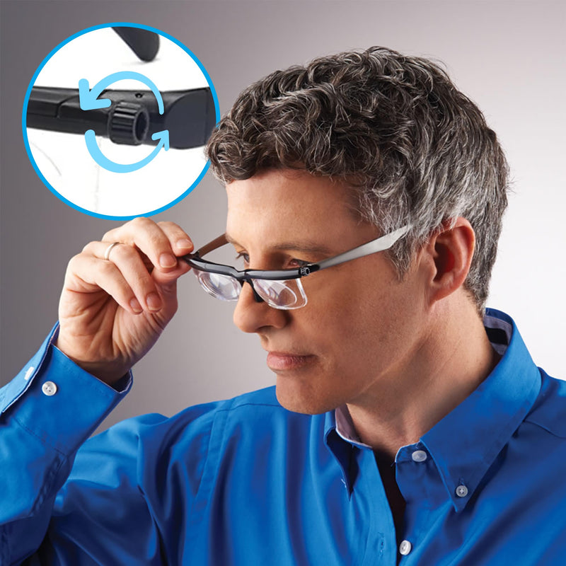 Vi Shift Flex Vision Glasses - Flex Focus Adjustable Glasses Dial Vision Reading Glasses Prima Focus Adjustable Reading Glasses Men and Women Clear View Pro, Deefocus Glasses - BeesActive Australia