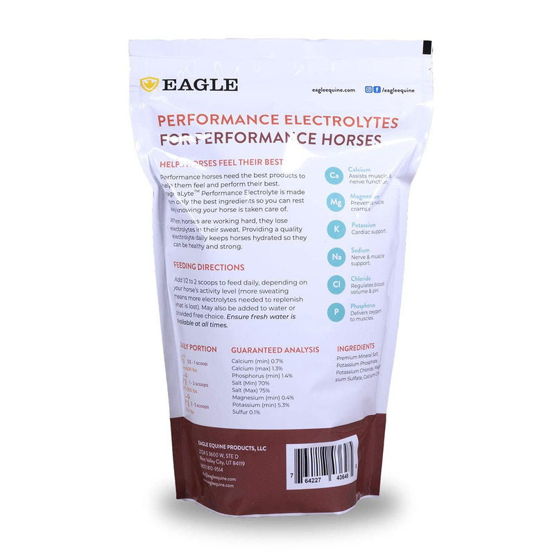 MagnaLyte Loose Salt and Electrolytes for Horses by Eagle Equine | Mineral sea Salt, Trace Minerals, Electrolytes | 4 lb Bag 4lb Bag