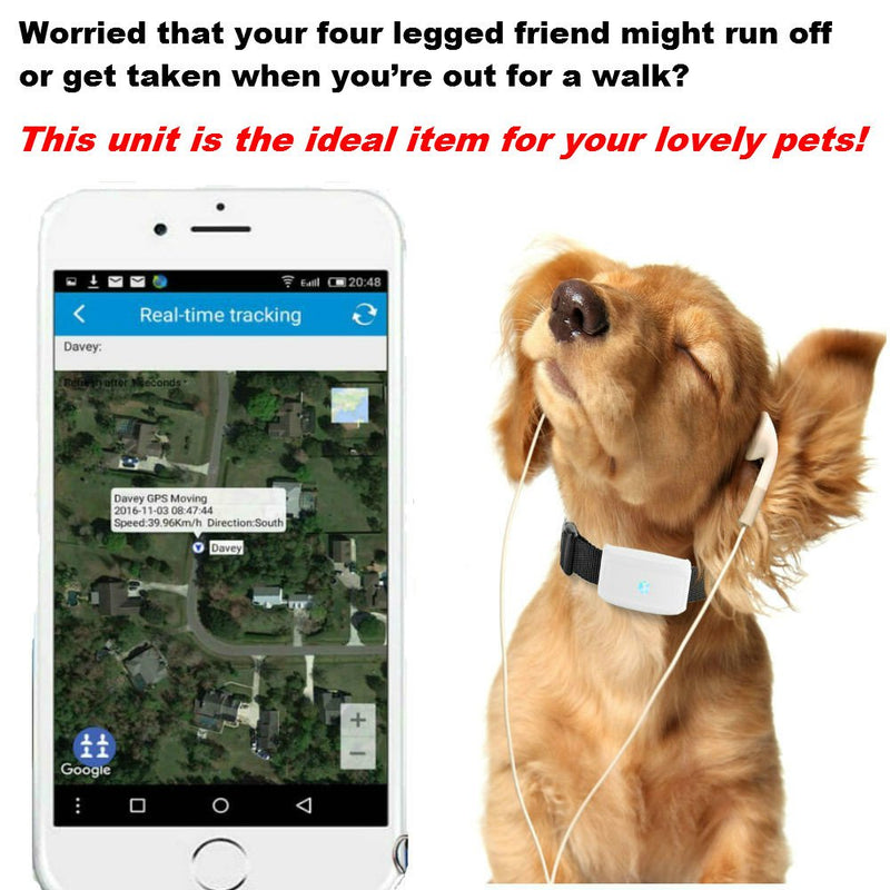 Winnes GPS Tracker Cat, Mini GPS Tracker Dog Without Subscription Real Time Tracking Anti Loss Alarm Historical Route GPS Collars Waterproof With Free APP - BeesActive Australia