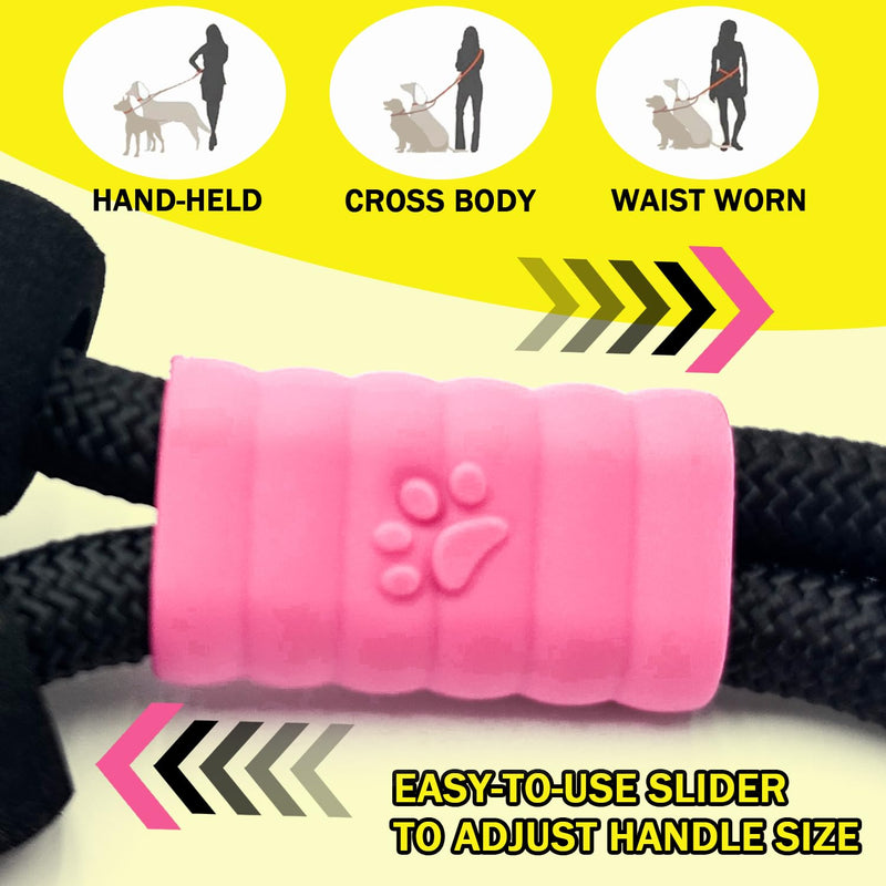 Hands Free Double Dog Leash, No Tangle Double Dog Leash, Adjustable Handles Fit Small, Medium and Large Dogs (Black) Black - BeesActive Australia