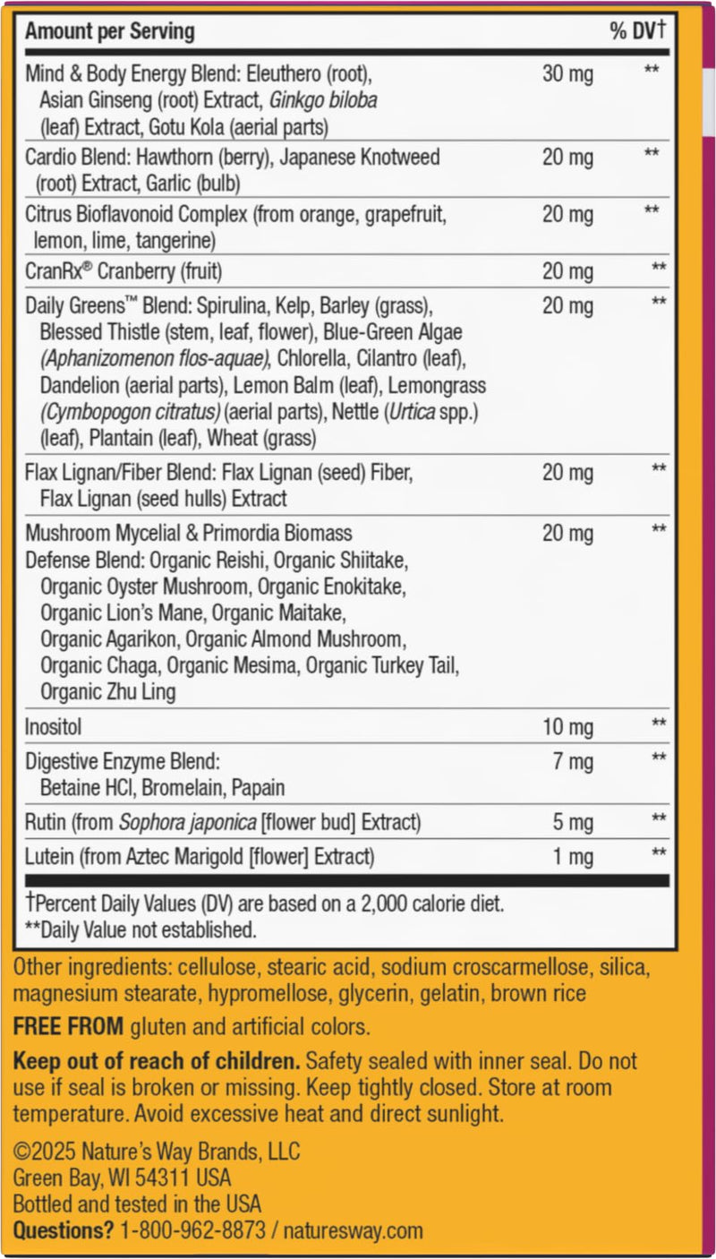 Nature's Way Alive! Women's 50 Plus Ultra Potency Multivitamin, 60 ct x3 | Complete and High Potency Formula with Vitamin D3, C, E, and Methylated B12; Supports Heart, Brain, and Bone Health*. 60 Count (Pack of 3)