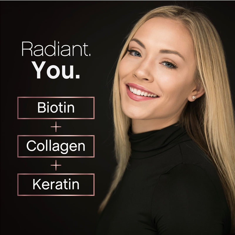 NeoCell Biotin Collagen Keratin Supplement | 80000mcg | 60 Capsules | Beauty B-Complex | Plus Hyaluronic Acid | Hair, Skin, and Nails