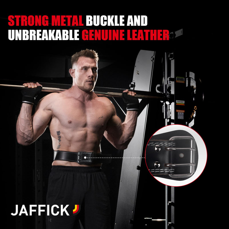 Genuine Leather Weight Lifting Belt for Men Gym Weight Belt Lumbar Back Support Powerlifting Weightlifting Heavy Duty Workout Training Strength Training Equipment L 6-Inch brown