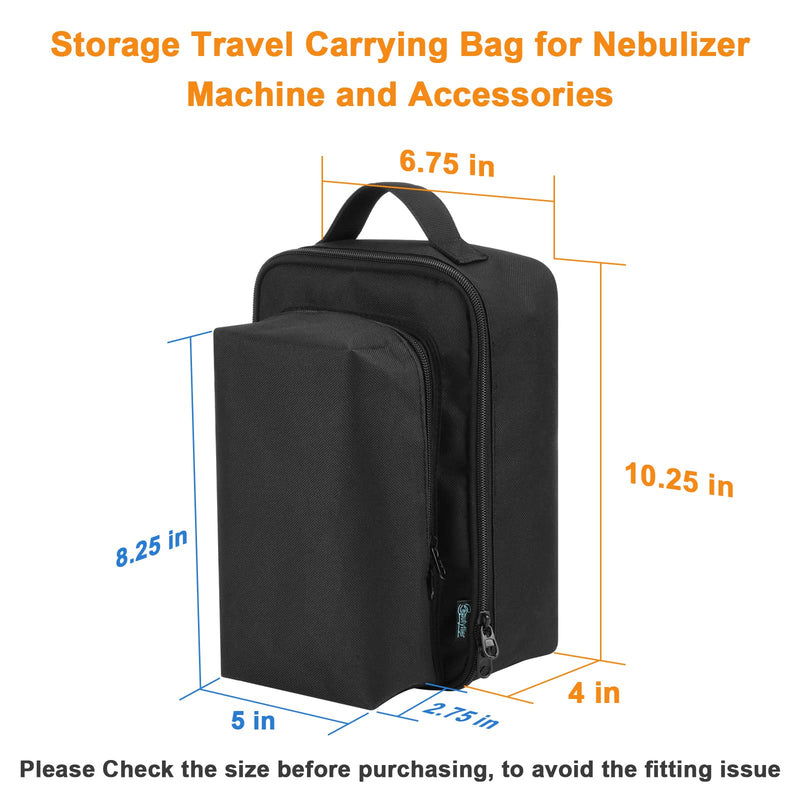 Beautyflier Nebulizer Carry Bag for Nebulizer Machine Personal Compressor, Portable Storage Carry Bag, Protective Travel Case for Nebulizer Machine for Adults and Kids, Space for Masks, Cables - BeesActive Australia