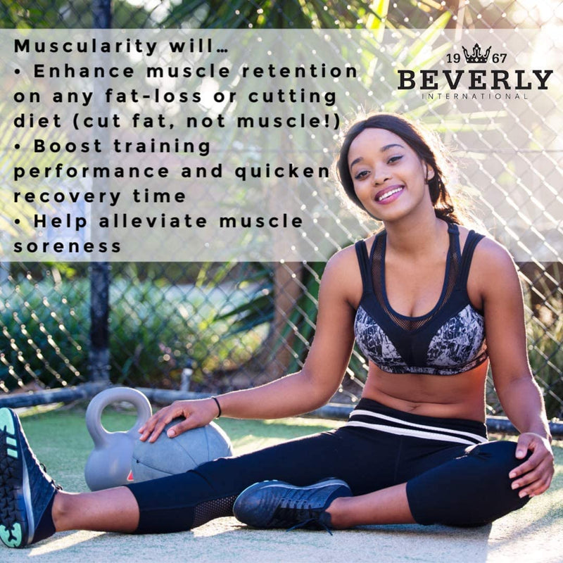 Beverly International Muscularity, Specialty BCAA Formula, 180 Capsules | Muscle Building & Preservation, Muscle Recovery, Energy Metabolism, Muscle Guard, Chromium Picolinate, B6, B12 & Biotin