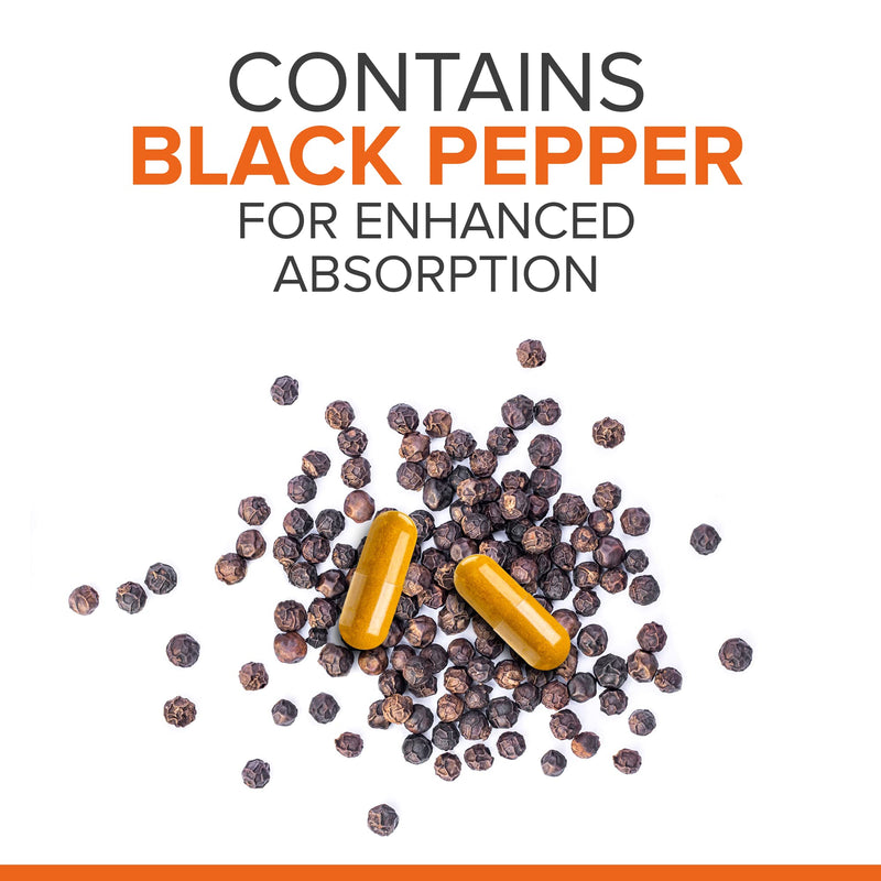 Qunol Turmeric Curcumin with Black Pepper & Ginger, 2400mg Turmeric Extract with 95% Curcuminoids, Extra Strength Supplement, Enhanced Absorption, Joint Support Supplement, 105 Count 105 Count (Pack of 1) - BeesActive Australia