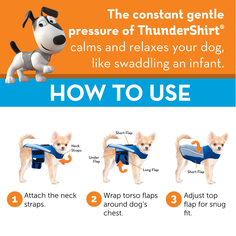ThunderShirt Breeze for Dogs, X-Large, Aqua, Extra Breathable Mesh Fabric, Dog Anxiety Relief Vest for Every Day Stress & Calming During Thunder Storms and Fireworks