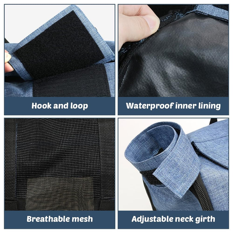 DONGKER Cat Grooming Bag, Breathable Bag for Cat Grooming, Scratching Restraint Bag Claw Care, Grooming Bag with Zipper for Small, Medium and Large Cats - BeesActive Australia