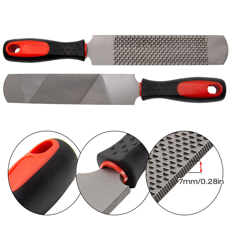 12.5 Inches Horseshoe File, Horseshoe File with Rubber Handle, Double-Sided Hoof Rasp File, Farrier Supplies Tool for Repair Horse Hooves, Goat Hooves, Cow Hooves and Wood Working - BeesActive Australia