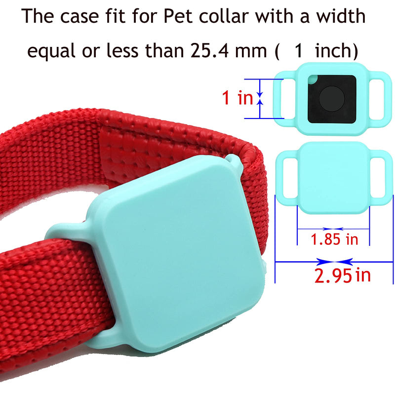 [2 Pack] Dog Cat Party Supplies Compatible for Tile Pro,Tile Case for Tile Pro Tracking,Anti-Loss Cat Collar Attachment,Silicone Collars Cover for Tile GPS Tracker Finder - BeesActive Australia