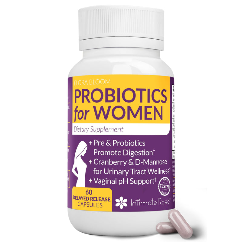 Complete Vaginal Probiotics for Women - w/Added Cranberry, D-mannose to Promote Urinary Tract, Bladder, Gut & Vaginal Health - pH Balance for Women - Support UTI, BV, YI - 60 Vegan Capsules 60 Count (Pack of 1) Vaginal & Urinary Support - BeesActive Australia