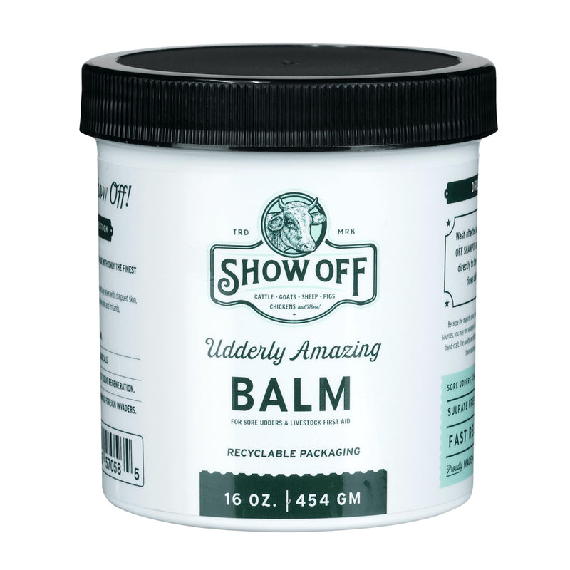 Udderly Amazing Balm for Farm Animals 16 oz | Soothing Relief for Chapped Udders, Skin Irritation, Insect Bites & Wounds | Calendula, Shea Butter & Natural Oils, Safe for Cattle, Goats, Sheep, & More