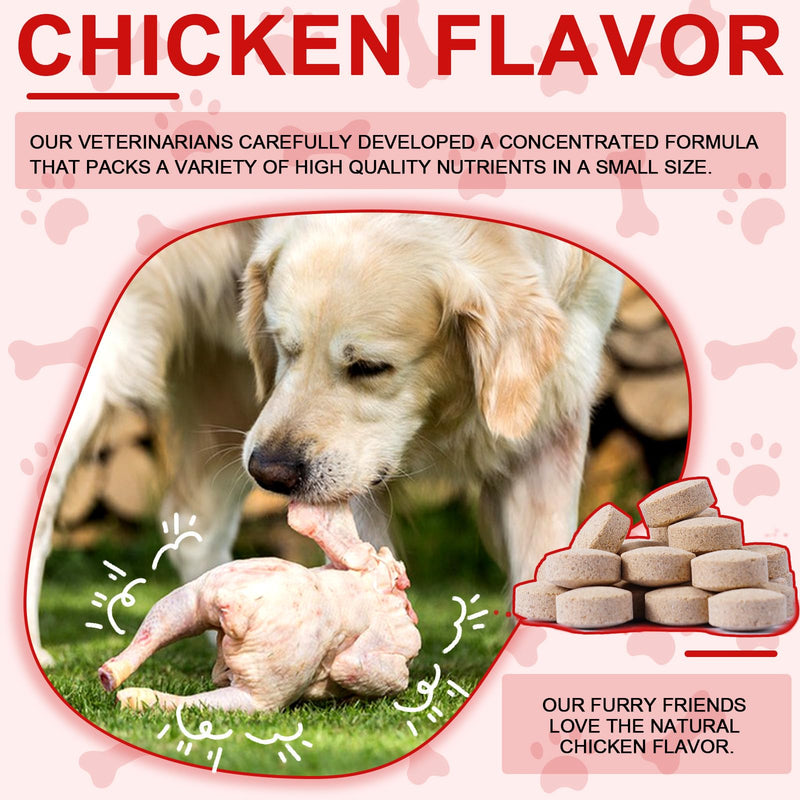 Urinary Tract Treatment for Dogs, 180PCS Natural Dogs Urinary Tract Infection Tablets Supports Bladder & Kidney, Keep Pet Renal Health & UTI Care Dogs, Chicken Flavor