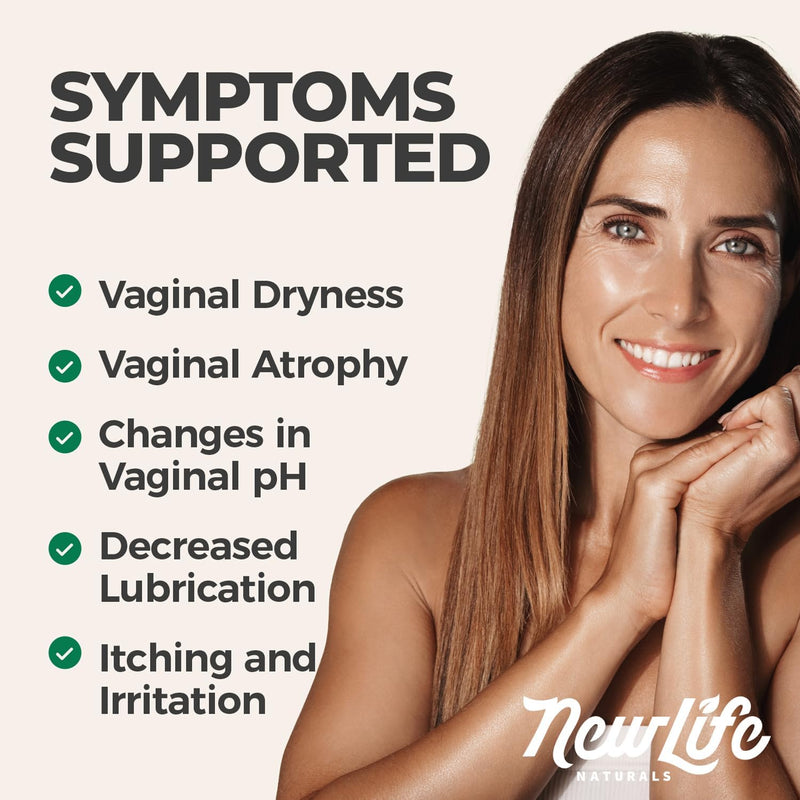 NewLife Naturals Hyaluronic Acid Vaginal Suppository for Dryness | Vaginal Dryness Support | Estrogen-Free Relief for Menopause | Hyaluronic Acid Suppositories for Women | USA-Made 12 Vaginal Inserts - BeesActive Australia