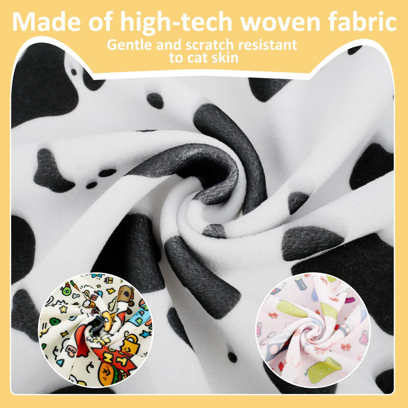 3PCS Cat Grooming Wrap, Self Adherent Cloth Cat Wrap for Cutting Nails, Cat Swaddle Wrap for Cleaning Ear Brushing Teeth, Multifunctional Cat Restraints Bag for Holding Cat to Non-Bite/Scratch/Runaway - PawsPlanet Australia
