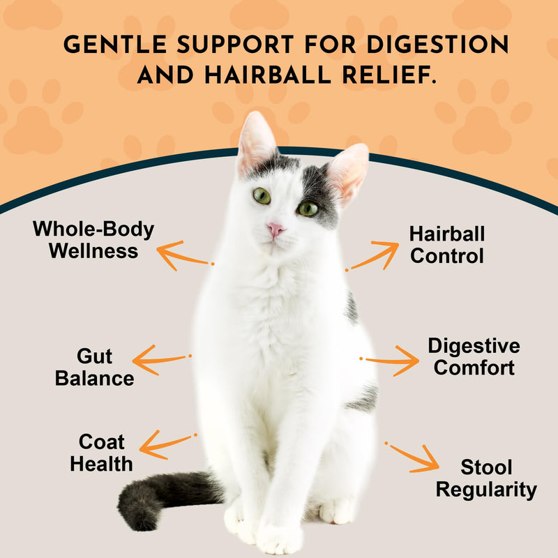 Animal Essentials Hairball Relief Formula - Hairball Treatment for Cats & Dogs, Natural Remedy with Marshmallow Root Extract, Hair Ball Relief for Cats & Kittens, Feline Support for Furball - 1 Fl Oz