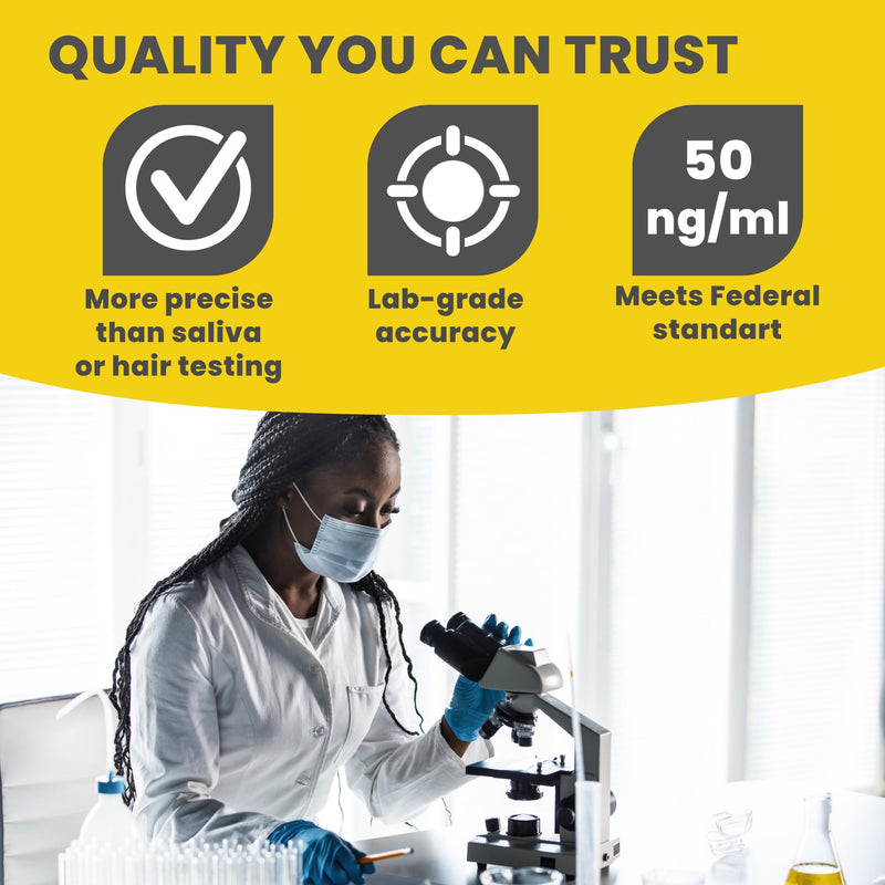 Home Marijuana Drug Test Kit, Highly Sensitive THC Drug Test Kit Marijuana/Weed, THC Drug Test Urine, Easy Home Drug Test Marijuana/THC Substance Abuse, 5 THC Test Strips/Sticks, 50 ng/ml 5 Count (Pack of 1) - BeesActive Australia