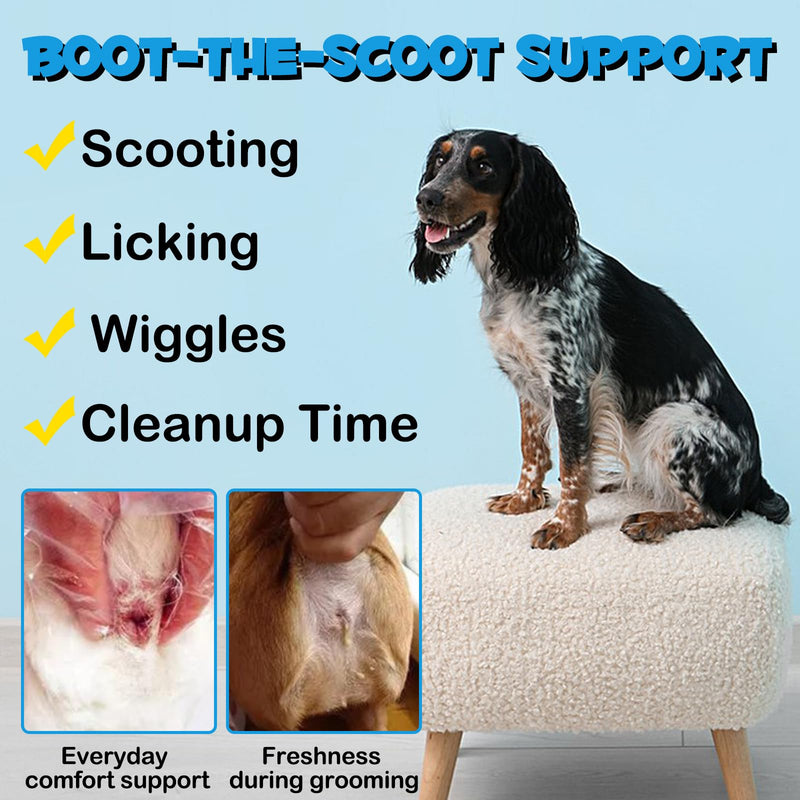 Anal Gland Soft Chews for Dogs, Anal Gland Support Chews for Dogs,150 Soft Chews with Fiber, Probiotics & Digestive Enzymes Support Healthy Bowel Function Beef Flavor