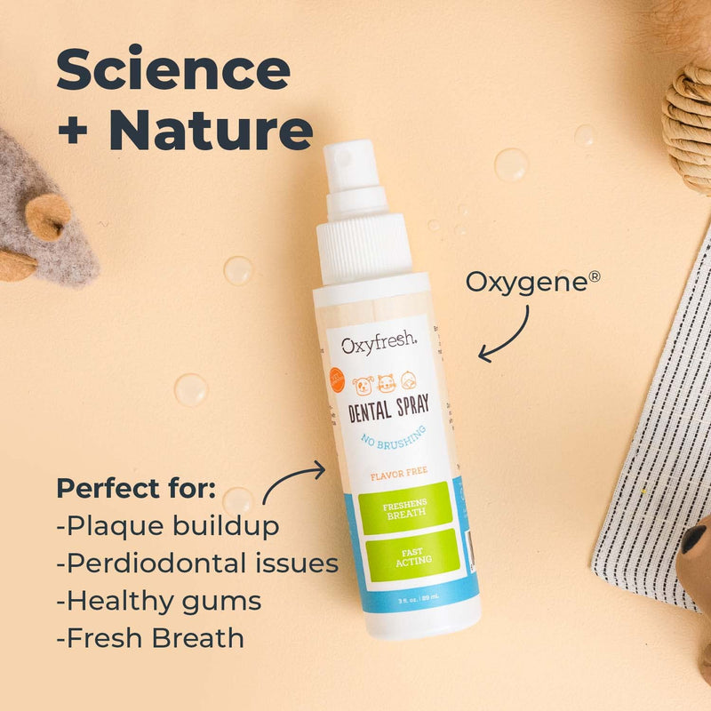 Oxyfresh Advanced Pet Dental Spray – Instant Pet Fresh Breath: Easiest No Brushing Pet Dental Solution for Dogs and Cats – Best Way to Fight Pet Plaque, Keep Teeth & Gums Healthy. 8oz. Top Seller 8oz - BeesActive Australia